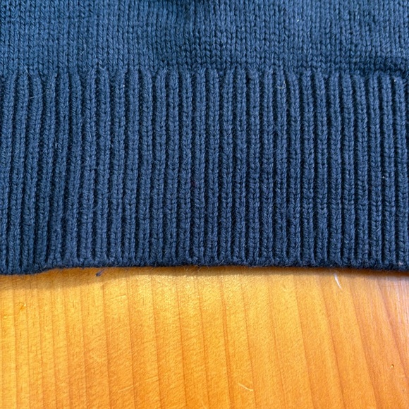 BODEN S Navy Blue Shoulder Button Crewneck Sweater Jumper Yak Wool - Picture 2 of 5